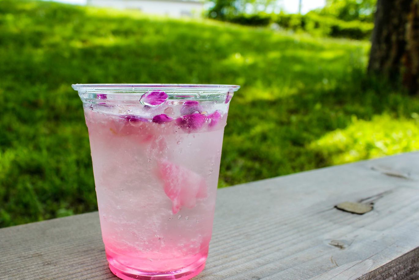 cafeRUSTICの「バラのサイダー」